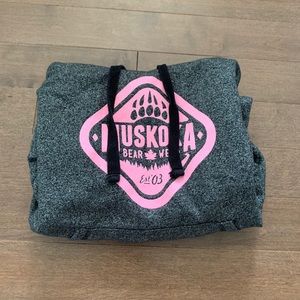 Muskoka Bear Wear Pink and Grey classic hoodie